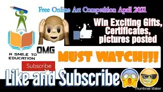Free Online Art Competition 2021 for April 2021 🤩😍🥰🤗🤑