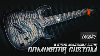 Lepsky Dominator Custom - 8 String Multiscale Guitar - Metal