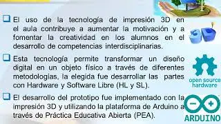 PRÁCTICA EDUCATIVA ABIERTA: IMPLEMENTACIÓN DE UN SEGUIDOR SOLAR CON AYUDA DE LA IMPRESIÓN 3D