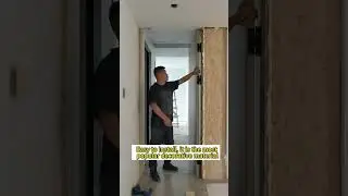 Installation of invisible door #wallpanel #installation #doors  #interiordesign  #fyp  #wallpanel