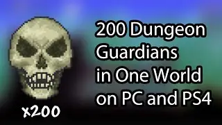 Terraria Save PC/PS4 - 200 Dungeon Guardians in One World!