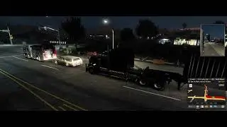 Silent Trucking: Rain/Night Drive: American Truck Simulator (No Commentary)