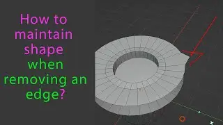 Как сохранить форму при удалении ребра в Blender?