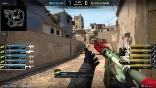 CS:GO POV Demo Na'Vi S1mple (31/15) vs FURIA (de_mirage)