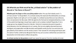 SOL OBE 2021 | English-A Question No.1 (iii)