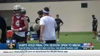 New Orleans Saints hold final OTA session open to media