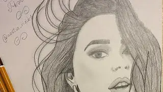 Настя Рыжик рисуем портрет карандашом