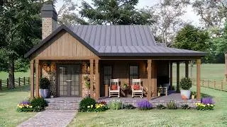 32'x36' (10x11m) OUTSTANDING Cozy Cottage House | Beautiful 2-Bedroom | Living Comfortable & Safe!