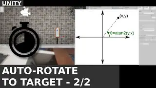 UNITY - Look At script: pointing an object towards another; part 2: Slerp