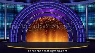 Entertainment TV Studio Set 23 - Virtual Green Screen Background Loop