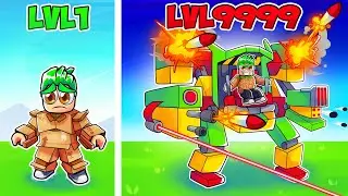 Upgrading CARDBOARD MECH to GOD MECH in ROBLOX