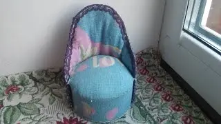 Как сделать кресло для куклы. Мастер класс.