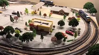 C&L Layout Running Two Trains On DCC!