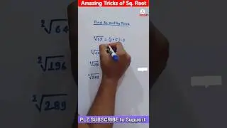 Amazing tricks to find 'Square root' #squareroot #tricks #speedmaths #mathematics #shorts #ibps
