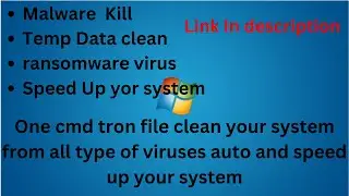 How to clean your system from all type of malwares and viruses using cmd file - Tech2point0