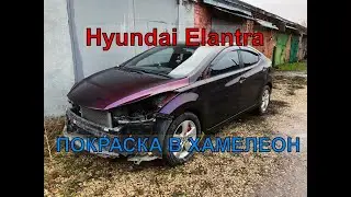 Hyundai Elantra. Покраска в Хамелеон