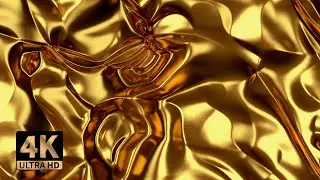 4 Hours ذهب GOLD LUXURY Relaxing BACKGROUND 4k UHD