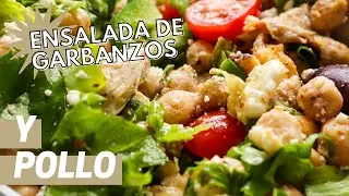 Disfruta de un almuerzo saludable con esta ENSALADA DE GARBANZOS Y POLLO - 
