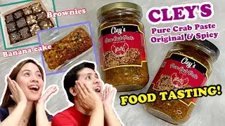 CLEY'S PURE CRAB PASTE (Original and Spicy Flavors) + BANANA CAKE + BROWNIES Tasting