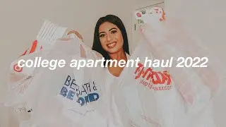 college apartment haul 2022 (target, ikea, bed bath & beyond, homegoods, at home + more)