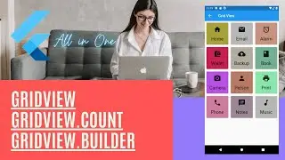 Flutter Gridview | GridView.count | GridView.builder