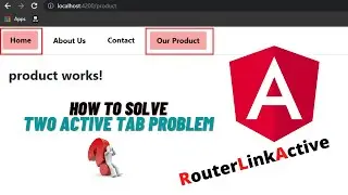 How to solve two active tab problem when using angular routerlinkactive