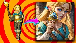 Zelda Totk characters in real life (Zelda, Link, Paya)