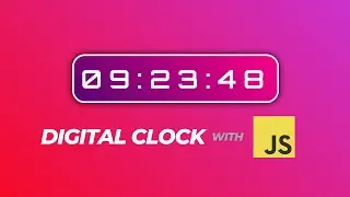 How to Create Digital Clock using HTML CSS & JavaScript | JavaScript Project | Full Tutorial