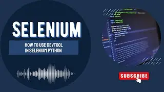 How to use DevTool in Selenium Python