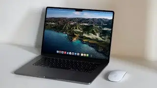 unboxing my new 2023 MacBook Air 15” 💻 + white Magic Mouse 🖱️