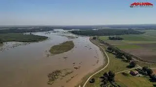 Odra w Rzeczycy - stopień wodny Malczyce z drona (20.09.2024)