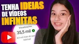 [GARANTIDO] COMO TER IDEIAS INFINITAS PARA VÍDEOS DO YOUTUBE