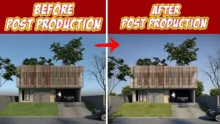 TUTORIAL POST PRODUCTION | Quick RENDER Tutorial Vray - Vray Next Sketchup Exterior