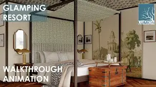Glamping Resort I Indian and Persian Style I Interior Walkthrough I SketchUp + Lumion 11