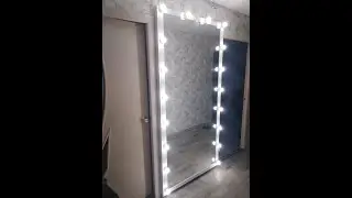 БОЛЬШОЕ ЗЕРКАЛО С ЛАМПОЧКАМИ В ПРИХОЖУЮ. Make-up mirror
