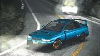 Racing Bunta Fujiwara In His Impreza WRX At Akina Downhill Initial D 8 English #63