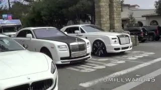 Exotic Cars in Carmel - Car Week Part 1 (Aventadors, Bugatti SS, Aston CC100, and more)