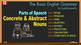 The Basic English Grammar - Parts of Speech - Concrete & Abstract Nouns