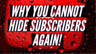 How to hide YouTube Subscribers 2022