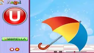 English Alphabet | ABCD | Learn abcd | Alphabet Vocabulary | U for UMBRELLA |  Kidstart tv