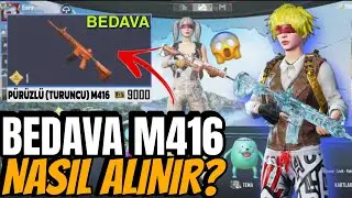 PÜRÜZLÜ (TURUNCU) M416 BEDAVA! ALIMI😱 - PUBG MOBİLE 