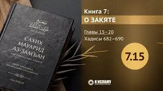 Главы 7.15—7.20. Не считай, не то Аллах начнёт считать тебе. Хадисы 682–690. Сахих Мауарид аз-Замъан