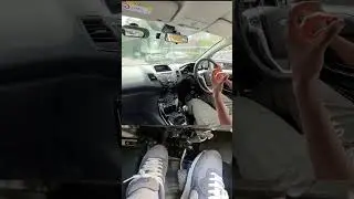Gas vs No gas reversing uphill #drivingtest #manual