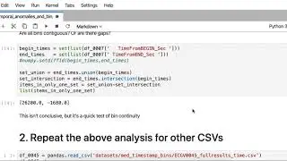 finding inconsistencies in time series data