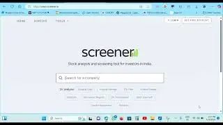 How to Open an Account on Screener.in | How to use Screener.in I Essential Tool for Investors. V2