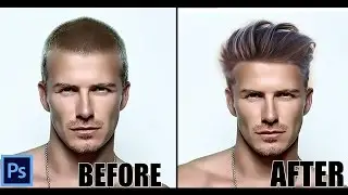 Creating Hairstyle in Photoshop - Photoshop tutorial