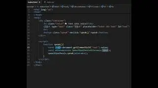 How to Convert the Text Into Voice🗣️ Using Javascript and designing Html and Css