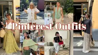 Recreating Pinterest Summer Outfits 2025 (Quince, thrifted, vacation, trendy outfits)