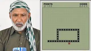 Epic First Reaction! Tribal People Play Snake Game