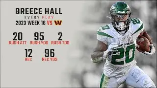 Breece Hall Week 16 | Every Run, Target, and Catch vs Washington Commanders | 2023 NFL Highlights